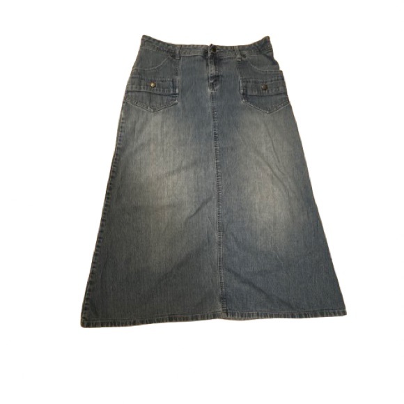 Cato Blue Denim Maxi Skirt - Picture 2 of 7